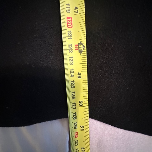 Vintage 90s Oversized Black Wool Coat with Belt – Size M - Picture 11 of 13